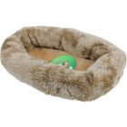 Boon Slaapmand Knaagdier Luxe Bruin/ Licht Bruin- 30 cm 