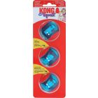 KONG  Squeezz Action Ball Red Small, Kaart a 3 stuks. (bal Ø 5 cm)