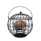 Tweetfeed Pindakaashouder + Beschermkap Zwart - 21x21x24cm