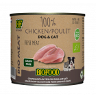 Biofood Organic 100% Kippenvlees Hond/ kat -200 gram