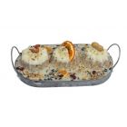 Tweetfeed Vogeltaart Dienblad Zink -24.5x13x6,5cm