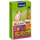 Vitakraft Hamster kracker Trio Mix druif/honing/noot  3-in-1