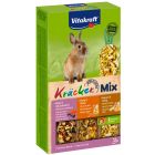 Vitakraft Dwergkokracker Trio Mix honing/popcorn /bosbes  -3 in 1 