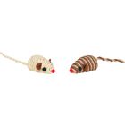 Trixie Muis Katoen/ Bast -5 cm  Assortie 
