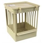 Fauna Nestkastje Plastic met Tralies Beige - 11,5x11,5x13,5 cm