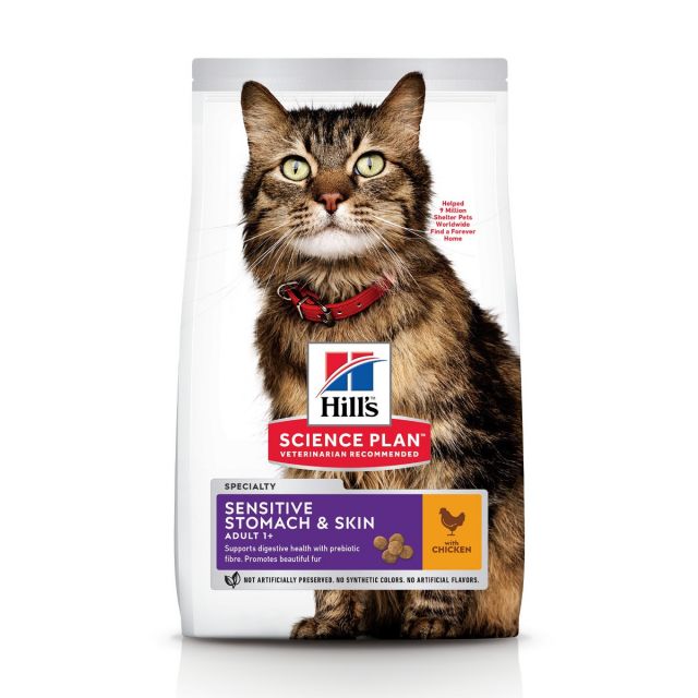 Hill's Feline Adult Sensitive Stomach & Skin - 5 kg 
