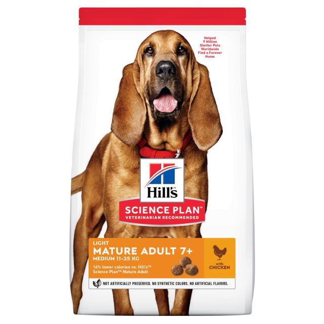 Hill's Canine Mature Adult Light Kip - 12 kg  (vanaf € 57.00)