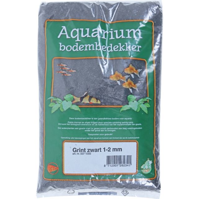 Aquarium Grind Edelsplit Zwart 1-2 mm -2.5 kg 