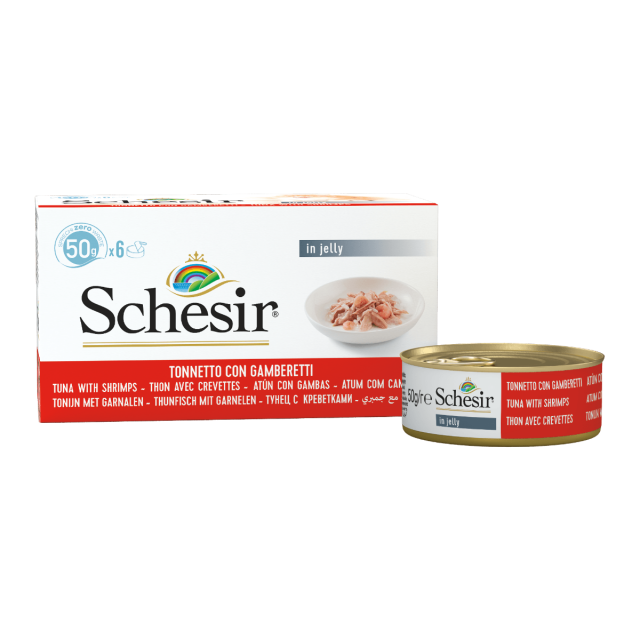 Schesir Cat Tuna & Prawns - 6x50 gram