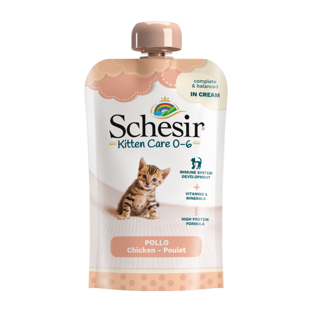 Schesir Kitten 0-6 mnd Kip Cream -150 gr