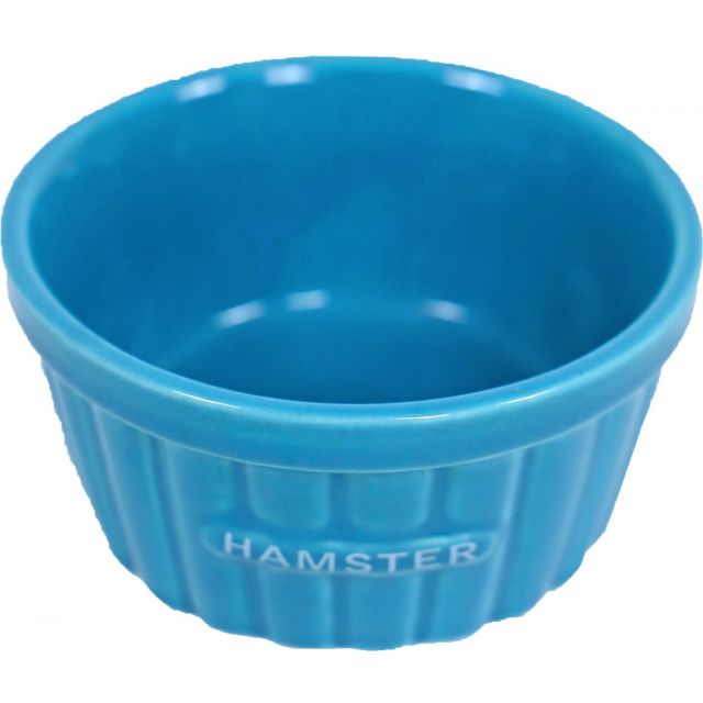 Boon Eetbak Steen Ribbel Hamster Blauw -8 cm 