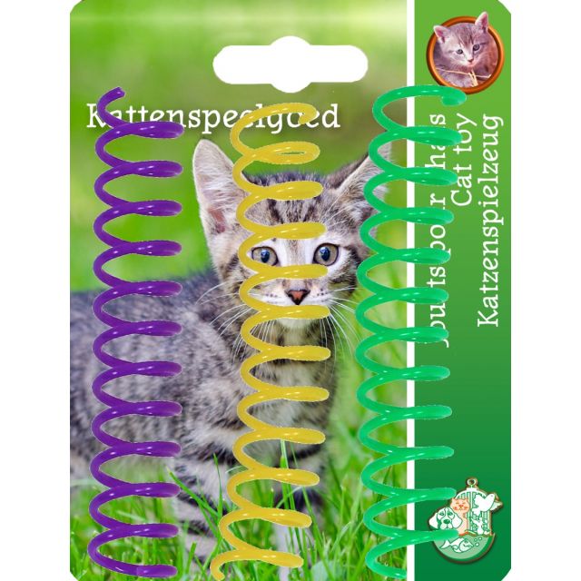 Boon Kattensspeelgoed Springveer, Ø 1,5×10 cm 3 stuks