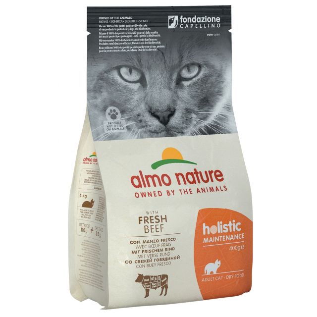 Almo Nature Holistic Cat Rundvlees & Rijst -400 gram