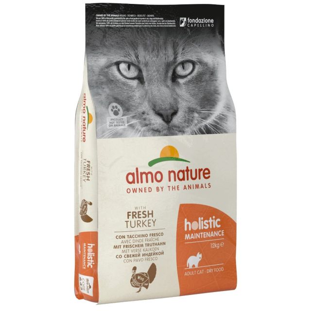 Almo Nature Holistic Cat Kalkoen -12 kg 