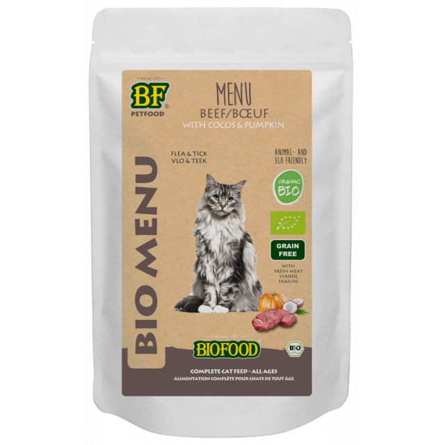 Biofood Cat Organic Rund Menu -100 gram