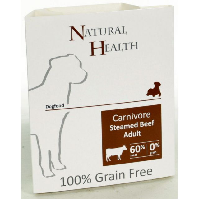Natural Health Dog Steamed Carnivore Beef -395 gram