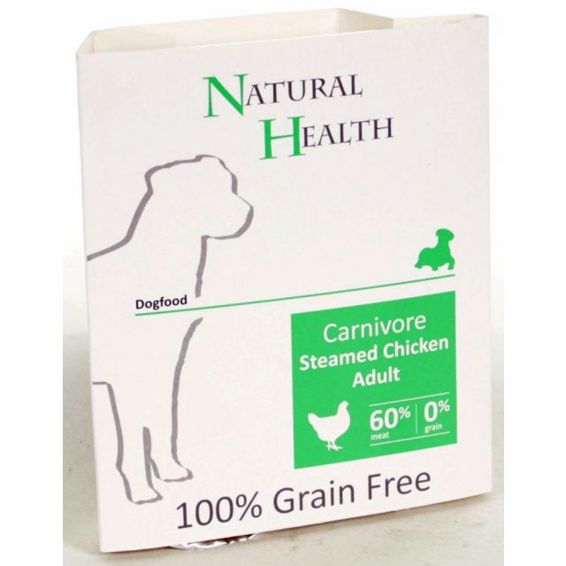 Natural Health Dog Steamed Carnivore Chicken -395 gram