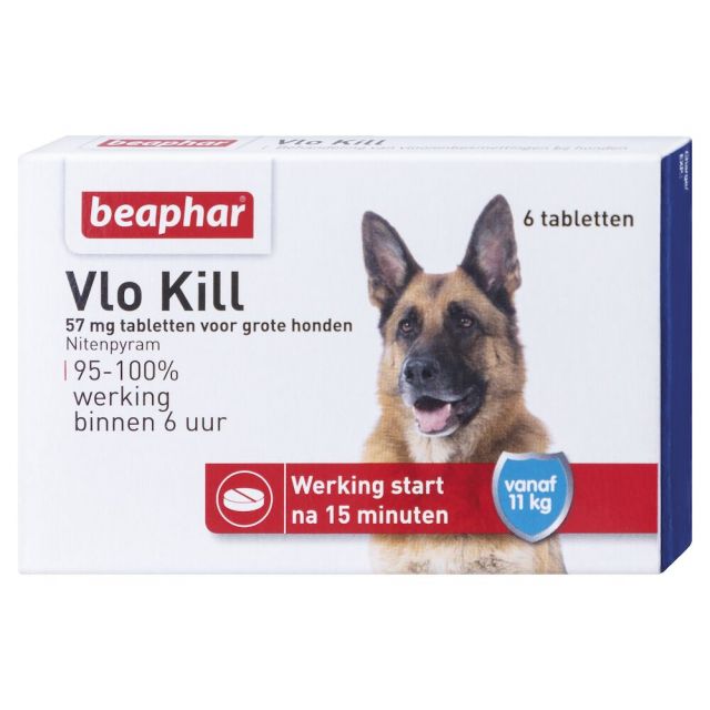Beaphar Vlo Kill+ Hond Vanaf 11 kg - 6 Tabletten 