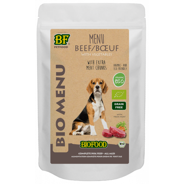 Biofood Dog Organic Rund Menu -150 gram