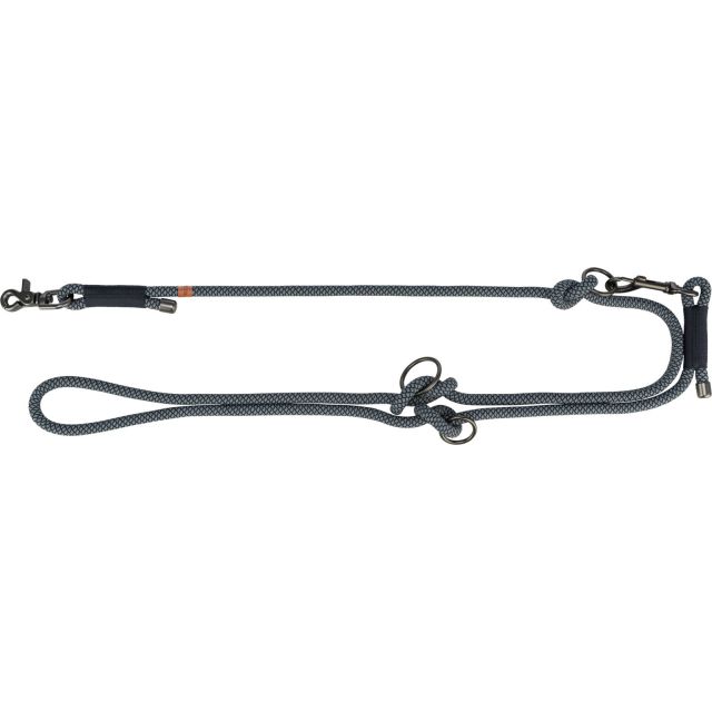 Trixie Soft Rope Verstelbare Riem S-XL  2,00 m/ø 10 mm Zwart/Grijs
