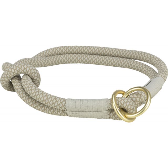 Trixie Soft Rope Half-Slip Halsband L  50 cm/ø 10 mm Grijs/Lichtgrijs