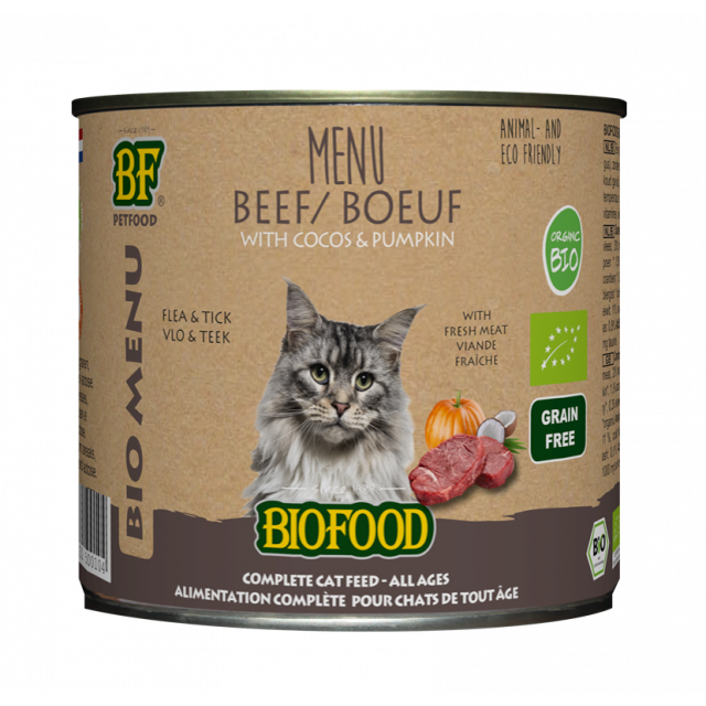 Biofood Cat Organic Rund Menu -200 gram