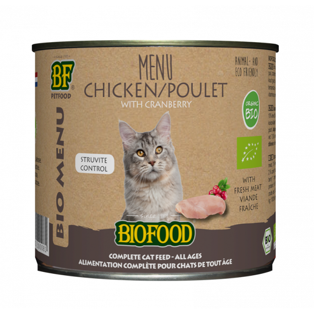 Biofood Cat Organic  Kip Menu -200 gram