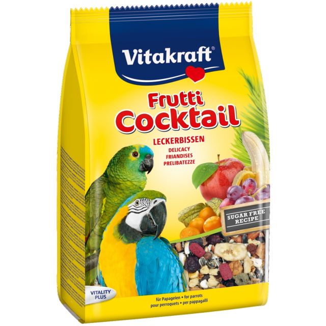Vitakraft Cocktail Frutti Grijspapagaai/ Ara/ Amazonian -250 gram