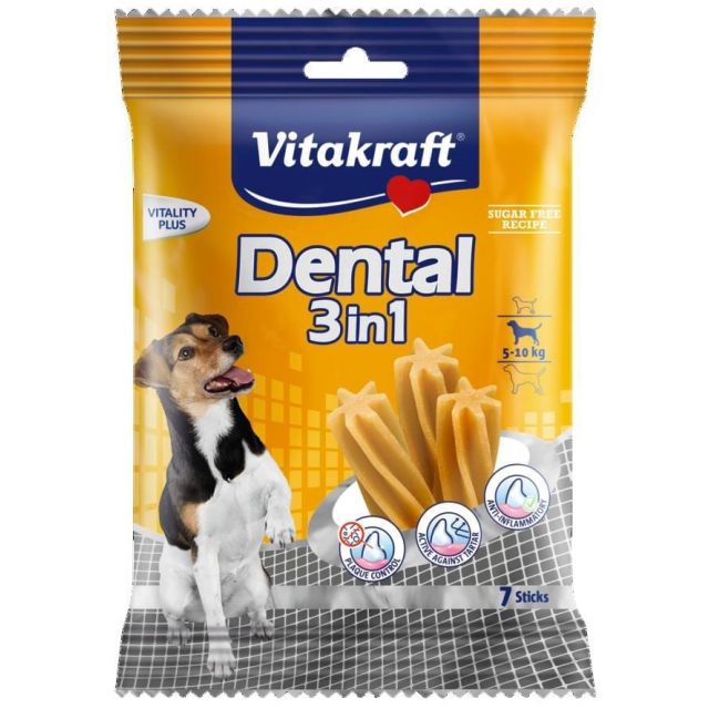 Vitakraft Dental Small 3 in 1  -7 stuks