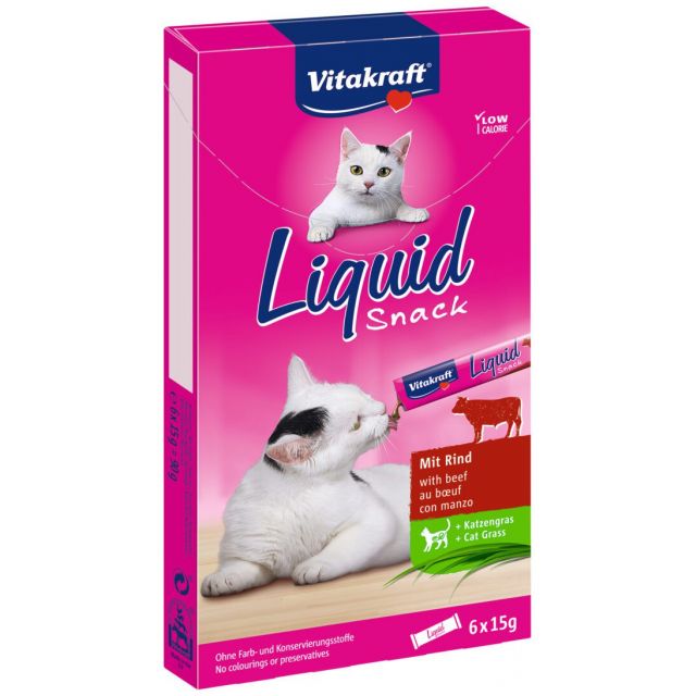 itakraft Cat Liquid Snack Rund & Inuline - 6 St.
