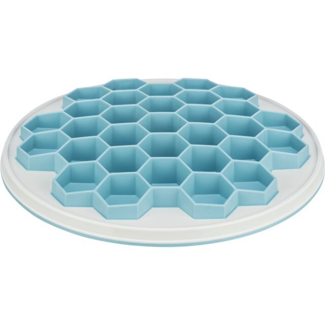 Trixie Slow Feeding Plaat Hive Kunststof / TPE  -30 cm  Grijs/Blauw