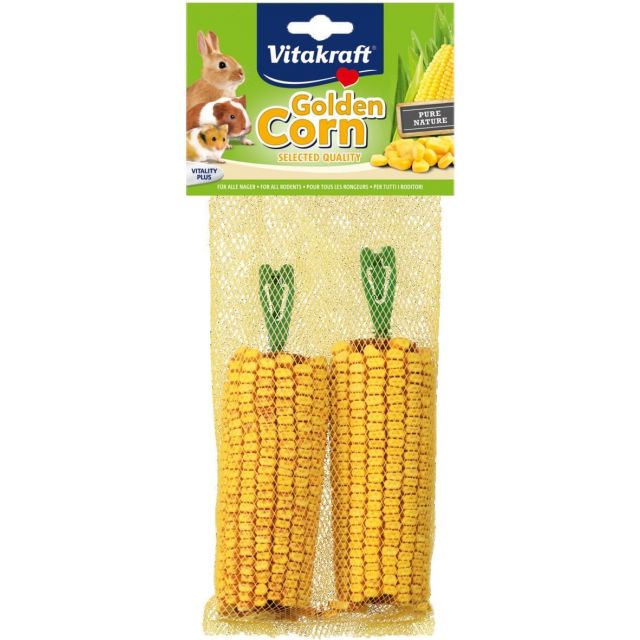 Vitakraft Golden Corn Maiskolf Knaagdieren- 2 stuks 