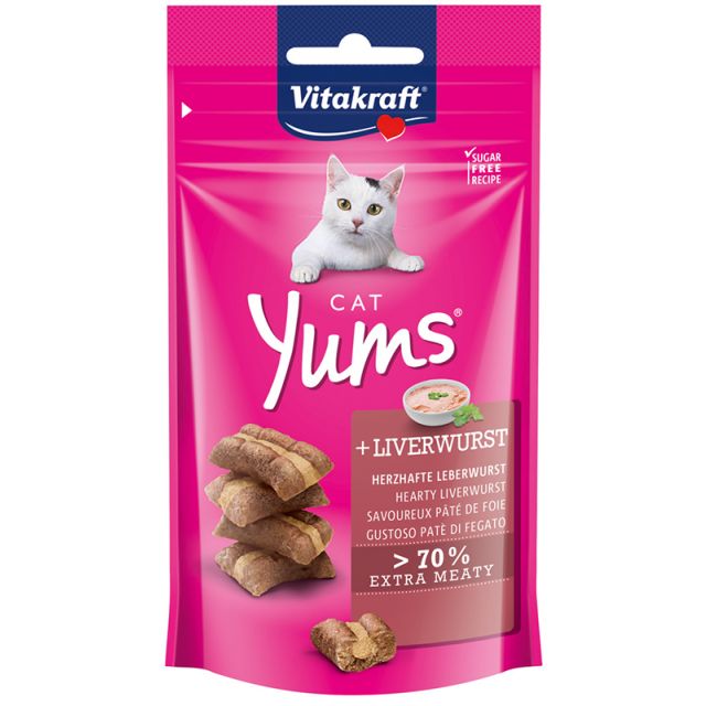 Vitakraft Cat Yums Met Leverworst -40 gram