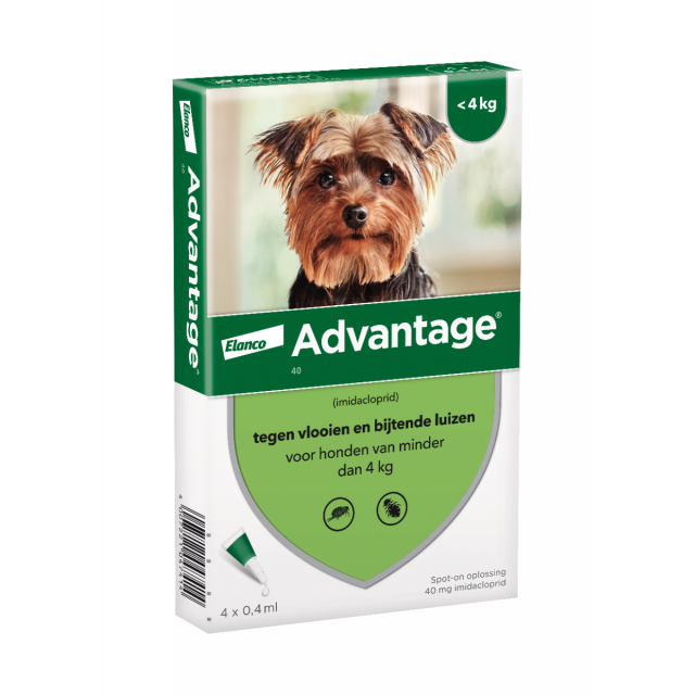 Advantage Hond 40 tot 4 kg 4 - Pipetten