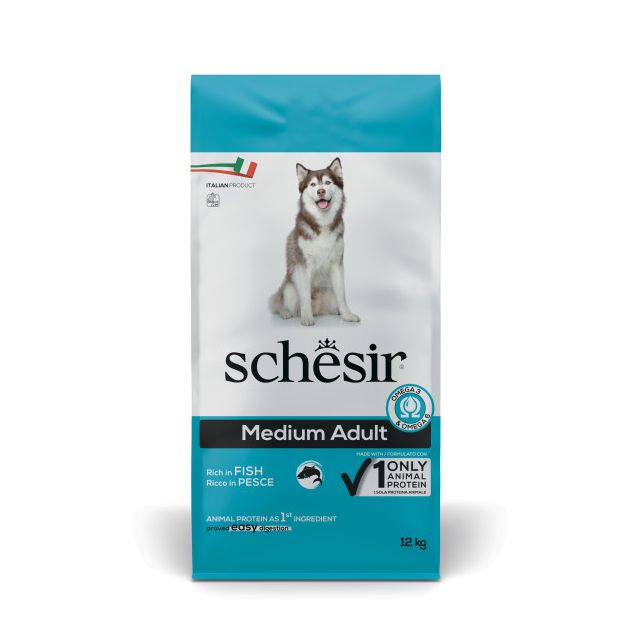 Schesir Hond Dry Maintenance Medium Vis 12kg