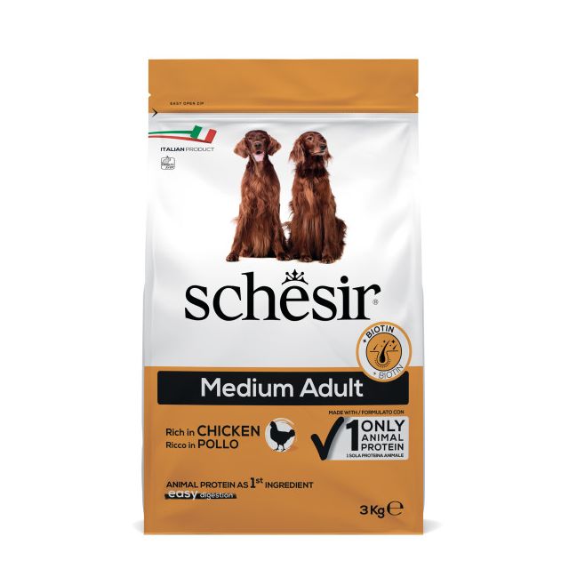 Schesir Hond Dry Maintenance Medium Kip -3kg