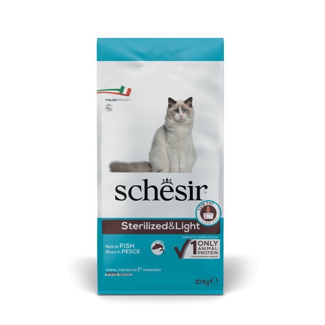 Schesir Kat Dry Sterilized Vis -10 kg 