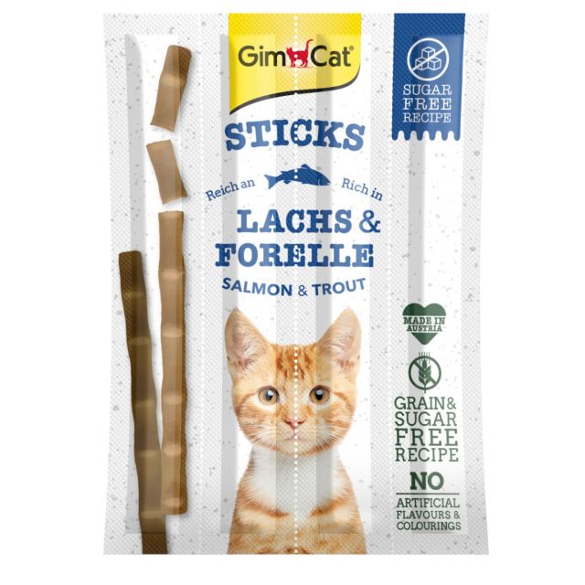 Gimcat Sticks Zalm & Forel - 4 stuks