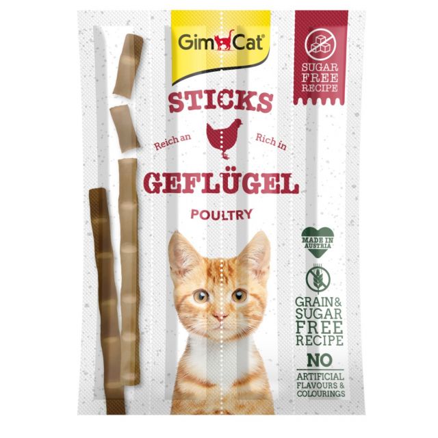 Gimcat Sticks Gevogelte & Lever - 4 stuks