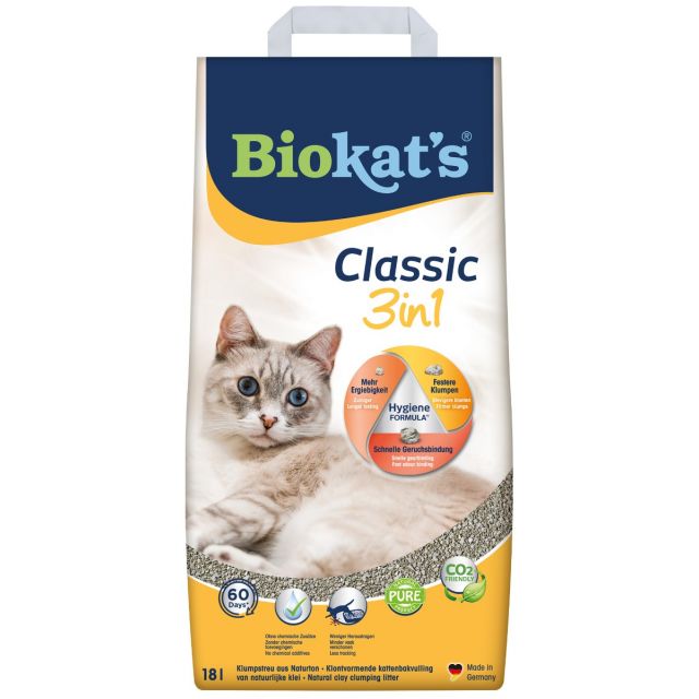 Biokat's Kattenbakvulling Classic 3 in 1  -18 ltr
