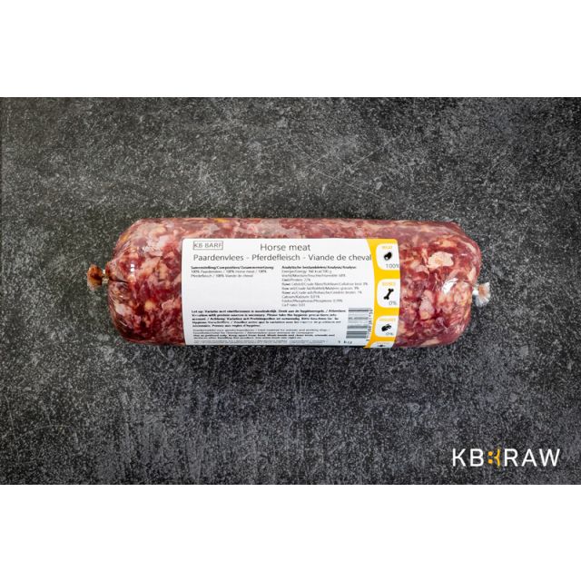 KB Barf Gemalen Paardenvlees -1 kg 
