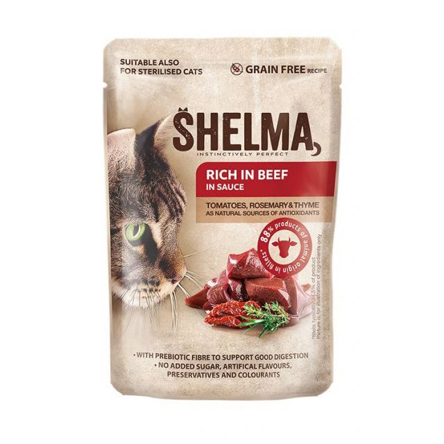 Shelma Pouch Fillets Beef/Tomatoes/Herbs -85 gram