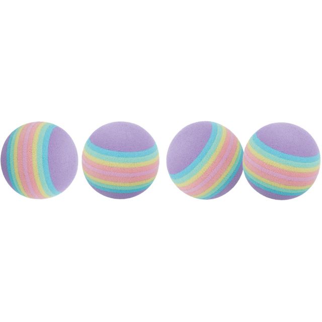 Trixie Set Regenboogballen, Schuimstof -4 cm / 4 stuks