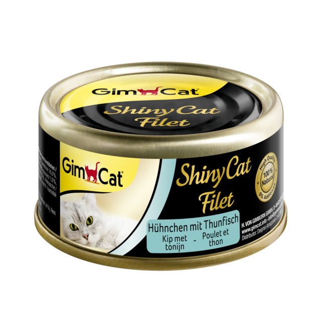 Gimcat Shinycat Filet Kip Met Tonijn -70 gram
