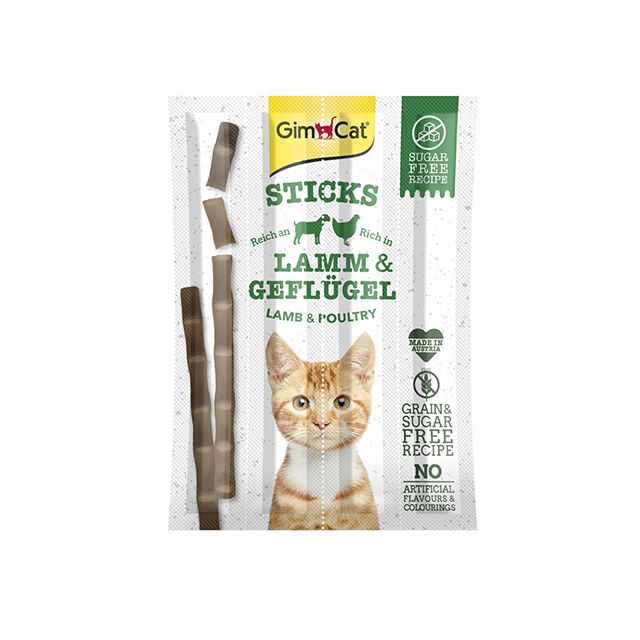 GimCat Sticks Met Lam & Gevogelte, 4 stuks