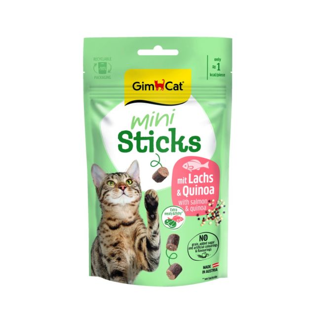 Gimcat Mini Sticks Zalm & Quinoa -50 gram