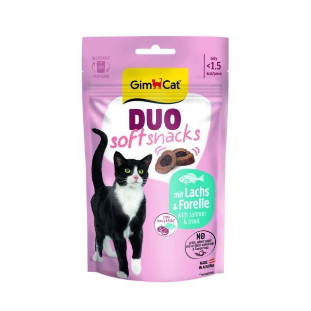 Gimcat Duo Snacks Zalm & Forel -50 gram