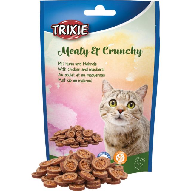 Trixie Meaty & Crunchy Met Kip & makreel -50 gram  OP=OP