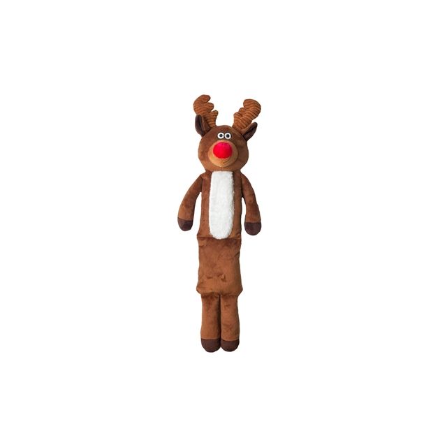 Xmas Happy pet Squeaky Rendier -55x19x11 cm 