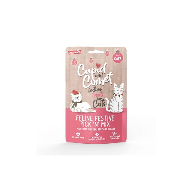 Xmas Copid & Comit Feline Festive Pick 'n'Mix Snacks -180 gram 